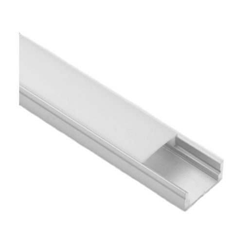 Lotus LH-1708 8-ft Surface Mount Aluminum Profile with White Diffused Cover (Pack of 10)