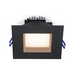 Lotus LL4SR 4" 14.5W LED Square Regressed Open Plenum Rated Downlight - Black