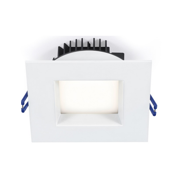 Lotus LL4SR 4" 14.5W LED Square Regressed Open Plenum Rated Downlight - White