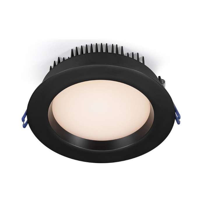 Lotus LL6RR 6" 17W LED Round Regressed Open Plenum Rated Downlight - Black