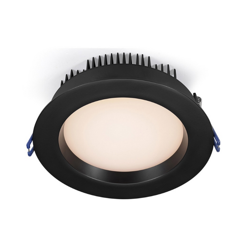 Lotus LL6RR 6" 17W LED Round Regressed Open Plenum Rated Downlight, 5CCT Selectable - Black