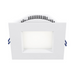 Lotus LL6SR 6" 18W LED Square Regressed Open Plenum Rated Downlight - White