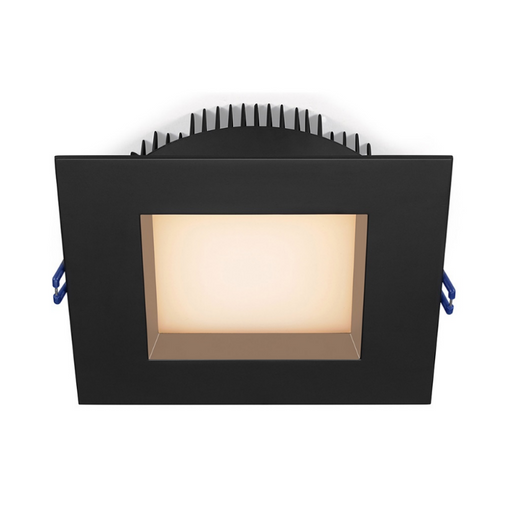 Lotus LL6SR 6" 18W LED Square Regressed Open Plenum Rated Downlight, 5CCT Selectable - Black