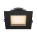 Lotus LL6SR 6" 18W LED Square Regressed Open Plenum Rated Downlight, 5CCT Selectable - Black