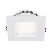 Lotus LL6SR 6" 18W LED Square Regressed Open Plenum Rated Downlight, 5CCT Selectable - White