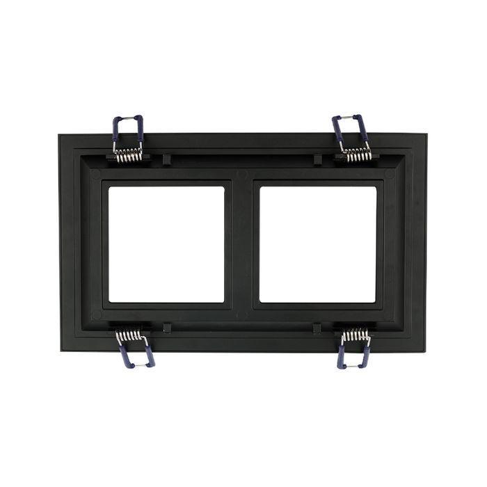 Lotus LLL-M2 9" Multi 2 Head Recessed Fixture for LSG3-HO-TT - Black