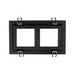 Lotus LLL-M2 9" Multi 2 Head Recessed Fixture for LSG3-HO-TT - Black