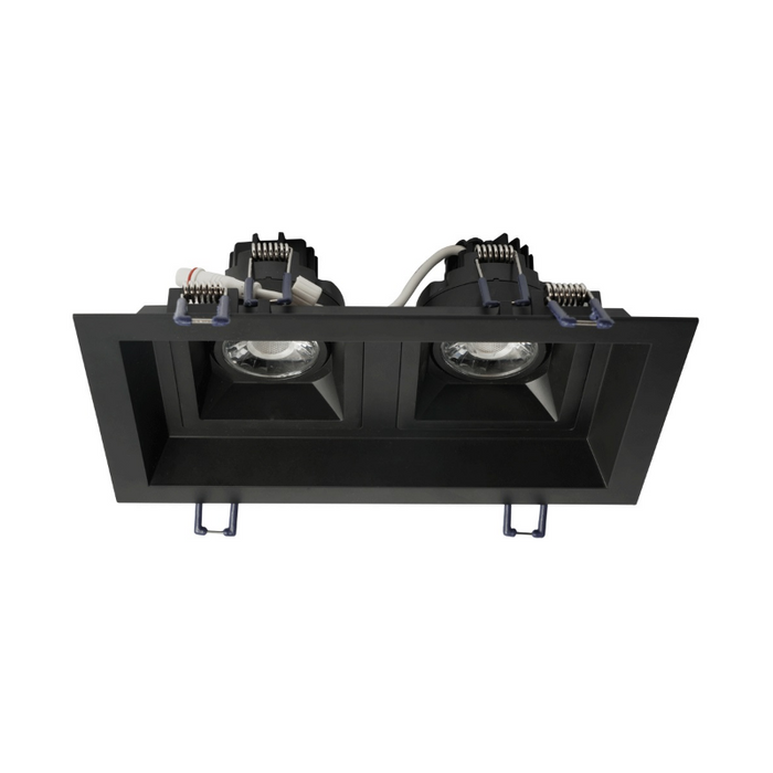 Lotus LLL-M2 9" Multi 2 Head Recessed Fixture for LSG3-HO-TT - Black