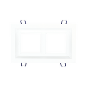 Lotus LLL-M2 9" Multi 2 Head Recessed Fixture for LSG3-HO-TT - White