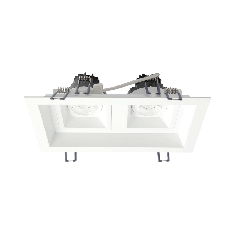 Lotus LLL-M2 9" Multi 2 Head Recessed Fixture for LSG3-HO-TT - White
