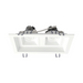 Lotus LLL-M2 9" Multi 2 Head Recessed Fixture for LSG3-HO-TT - White