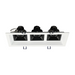 Lotus LLL-M3 13" Multi 3 Head Recessed Fixture for LSG3-HO-TT - White