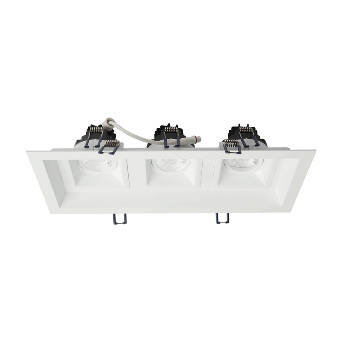 Lotus LLL-M3 13" Multi 3 Head Recessed Fixture for LSG3-HO-TT - White