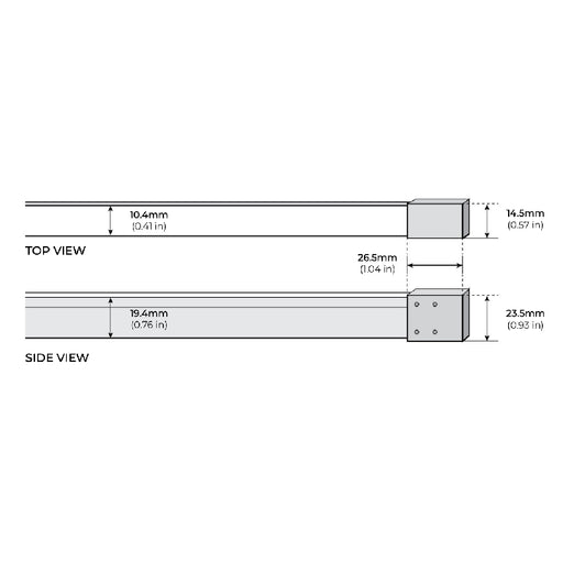 Core LNHV40 1-ft Flexible LED Strip, 4W/ft., 120V, Horizontal Bend