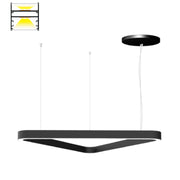 Elite LOOP-SLIM-TRI-DI-LED Architectural LED Slim Triangular Pendant, Direct/Indirect Light, 3CCT Selectable