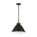 Visual Comfort LP1111 Hayward 1-lt 13" Medium Pendant - Aged Iron