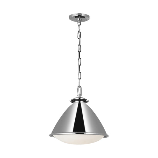 Visual Comfort LP1111 Hayward 1-lt 13" Medium Pendant - Polished Nickel