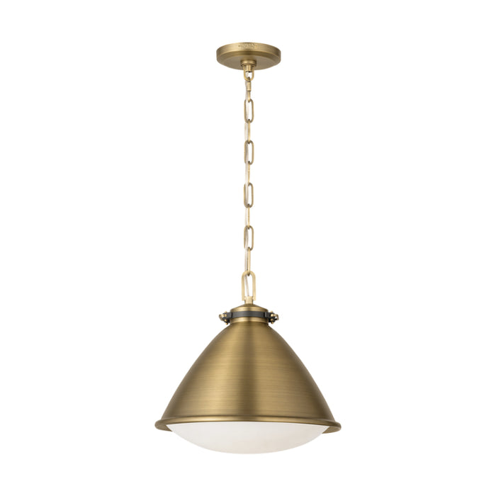 Visual Comfort LP1111 Hayward 1-lt 13" Medium Pendant - Time Worn Brass