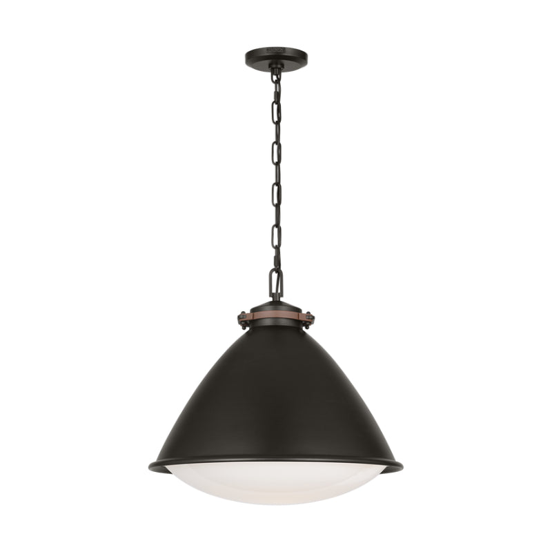 Visual Comfort LP1121 Hayward 1-lt 18" Large Pendant - Aged Iron