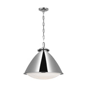 Visual Comfort LP1121 Hayward 1-lt 18" Large Pendant - Polished Nickel