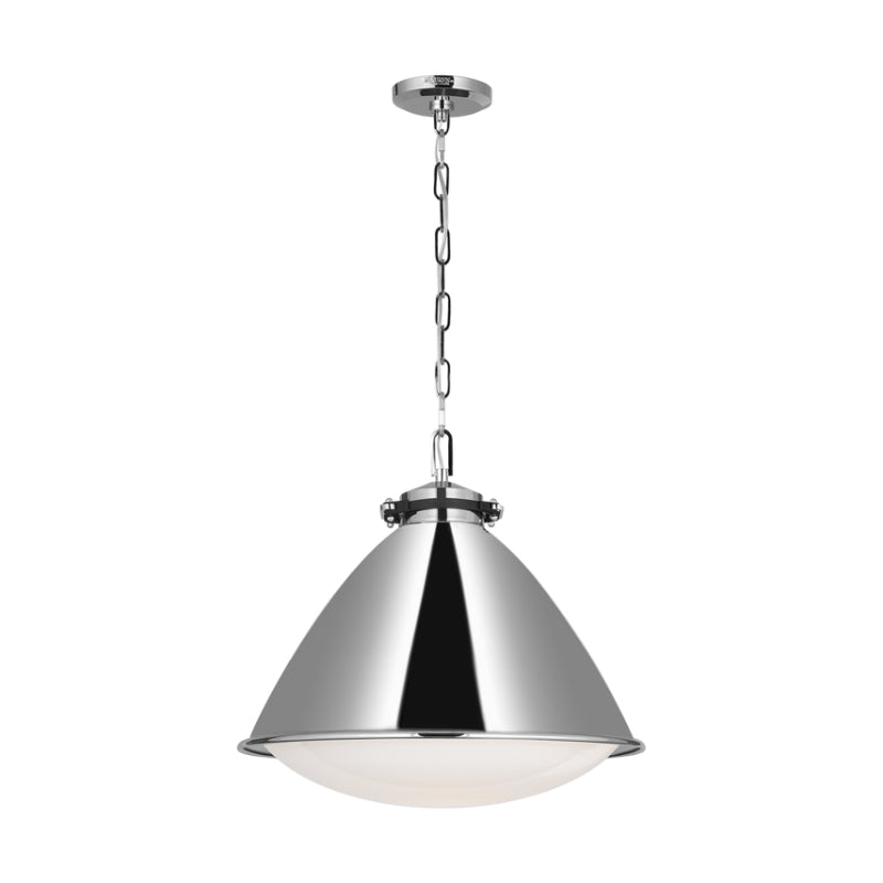 Visual Comfort LP1121 Hayward 1-lt 18" Large Pendant - Polished Nickel