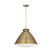 Visual Comfort LP1121 Hayward 1-lt 18" Large Pendant - Time Worn Brass