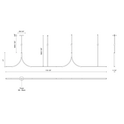 Kuzco LP17910 Thread 1-lt 10-ft LED Linear Pendant
