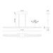 Kuzco LP21647 Dakota 1-lt 42" LED Linear Pendant