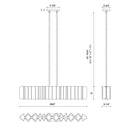Kuzco LP58042 Akira 6-lt 42" Linear Pendant