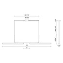 Kuzco LP73073 Vesper 2-lt 73" LED Linear Pendant