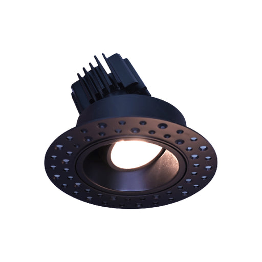 Lotus LRG3-HO-IT 3" 11W LED Round Regressed Gimbal Trimless, Dim to Warm, 120V -Black