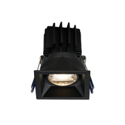 Lotus LSG3-3018K-HO-TT 3" Square 11W LED High Output Regressed Gimbal Thin Trim, Dim to Warm, 750 Lumens, 120V - Black
