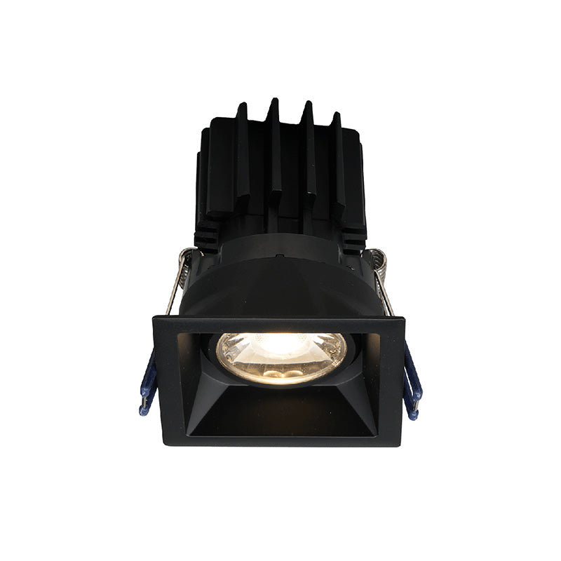 Lotus LSG3-3018K-HO-TT 3" Square 11W LED High Output Regressed Gimbal Thin Trim, Dim to Warm, 750 Lumens, 120V - Black
