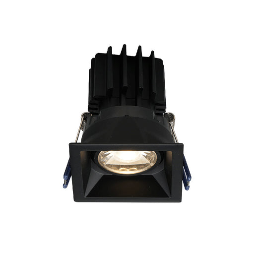 Lotus LSG3-3018K-HO-TT 3" Square 11W LED High Output Regressed Gimbal Thin Trim, Dim to Warm, 750 Lumens, 120V - Black