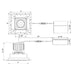 Lotus LSG3-HO-IT 3" 11W LED Square Regressed Gimbal Trimless, Dim to Warm, 120V