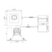Lotus LSG3-HO 5" 11W LED Sloped Square Regressed Gimbal, 5CCT Selectable