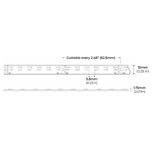 Core LSM55-RGBW 20-ft Indoor Color-Changing+White LED Strip Light, 5W/ft., 24V
