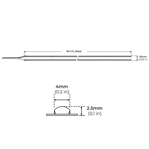 Core LSM46CB 16-ft Indoor COB Linear LED Tape Light, 4.6W/ft., 24V