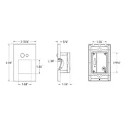 Dals LSTP02M-CC 5" Tall LED step light, 5CCT Selectable