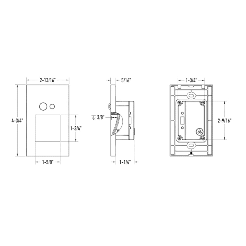 Dals LSTP02M-CC 5" Tall LED step light, 5CCT Selectable