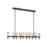 Alora LP338052 Lucian 10-lt 52" Linear Pendant - Urban Bronze/Alabaster