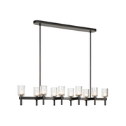 Alora LP338052 Lucian 10-lt 52" Linear Pendant - Urban Bronze/Clear Crystal