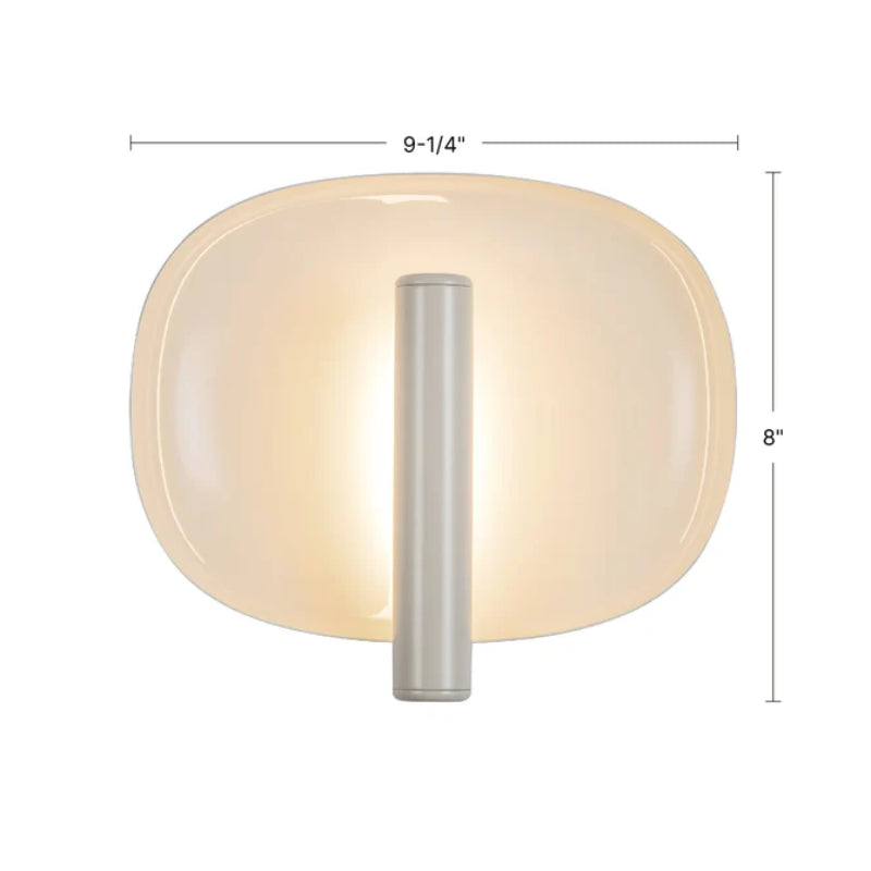 Kuzco WS20809 Lustre 1-lt 9" LED Wall Sconce - Pearl White