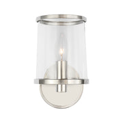 Visual Comfort LV1081 Reynolds 1-lt 9" Tall Bath Sconce - Polished Nickel
