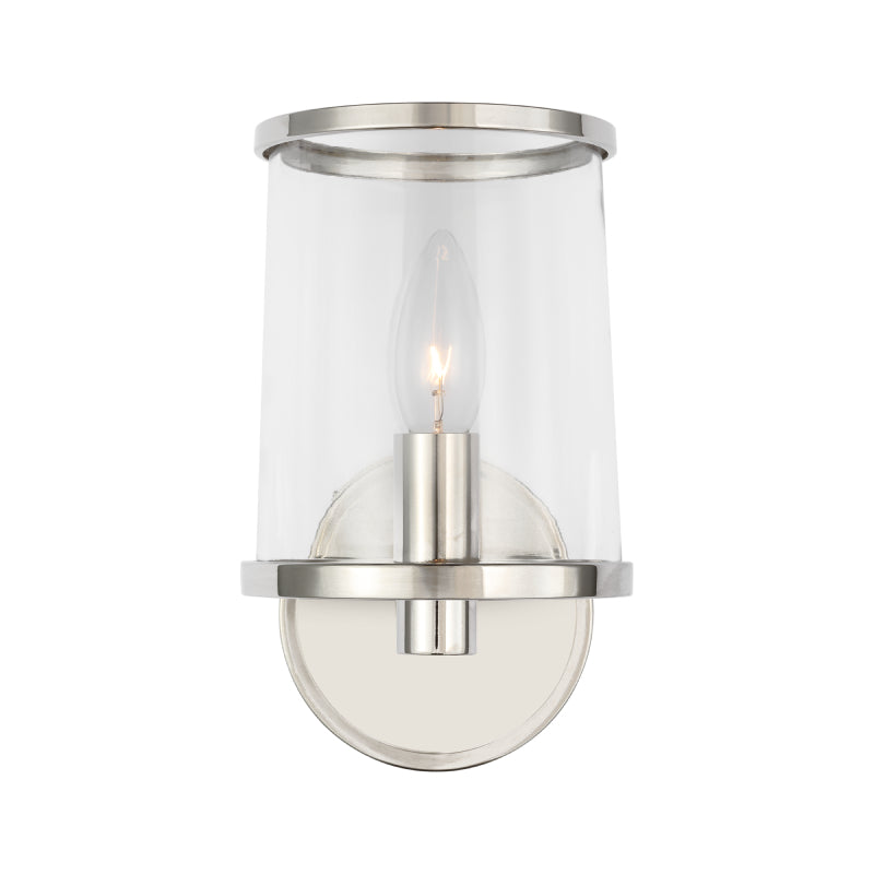 Visual Comfort LV1081 Reynolds 1-lt 9" Tall Bath Sconce - Polished Nickel