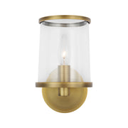 Visual Comfort LV1081 Reynolds 1-lt 9" Tall Bath Sconce - Time Worn Brass