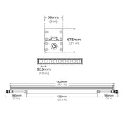 Core LWW120-MP 36" 27W Medium Power Linear LED Wall Washer, 120V-277V