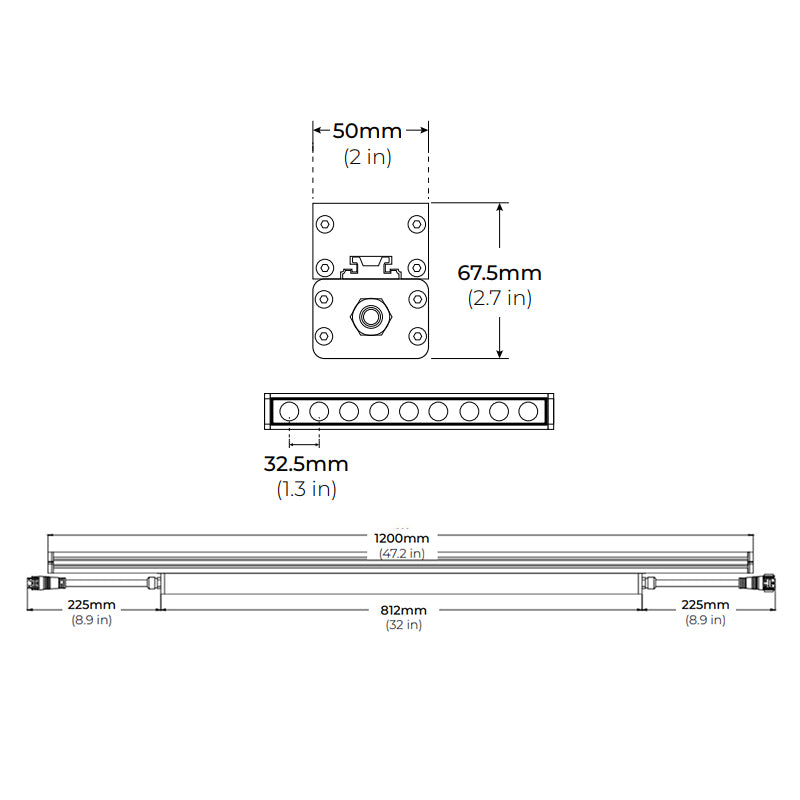 Core LWW120-MP 48" 36W Medium Power Linear LED Wall Washer, 120V-277V