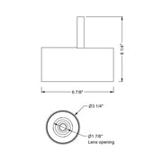 Bruck LXPRO-TW-10LM-2765 16W LED Track Head, 2700K to 6500K Tunable White, 1090 Lumen