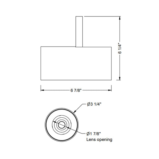Bruck LXPRO-TW-10LM-2765 16W LED Track Head, 2700K to 6500K Tunable White, 1090 Lumen